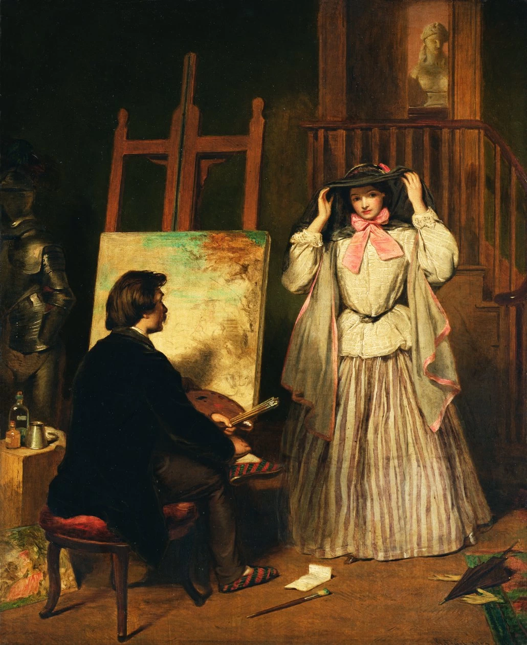 Il modello dell'artista, 1859